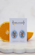 Orange Blossom Handcrafted Earrings