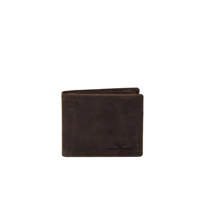 Amos Leather Wallet W/ID Pocket Nappa Brown