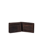 Amos Leather Wallet W/ID Pocket Nappa Brown