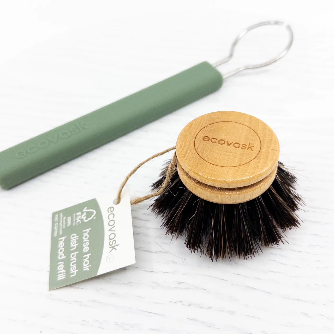 Dish Brush refill Horse Hair