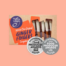 Load image into Gallery viewer, Artisan Gingerbread White Choc Dipped Fingers 165g