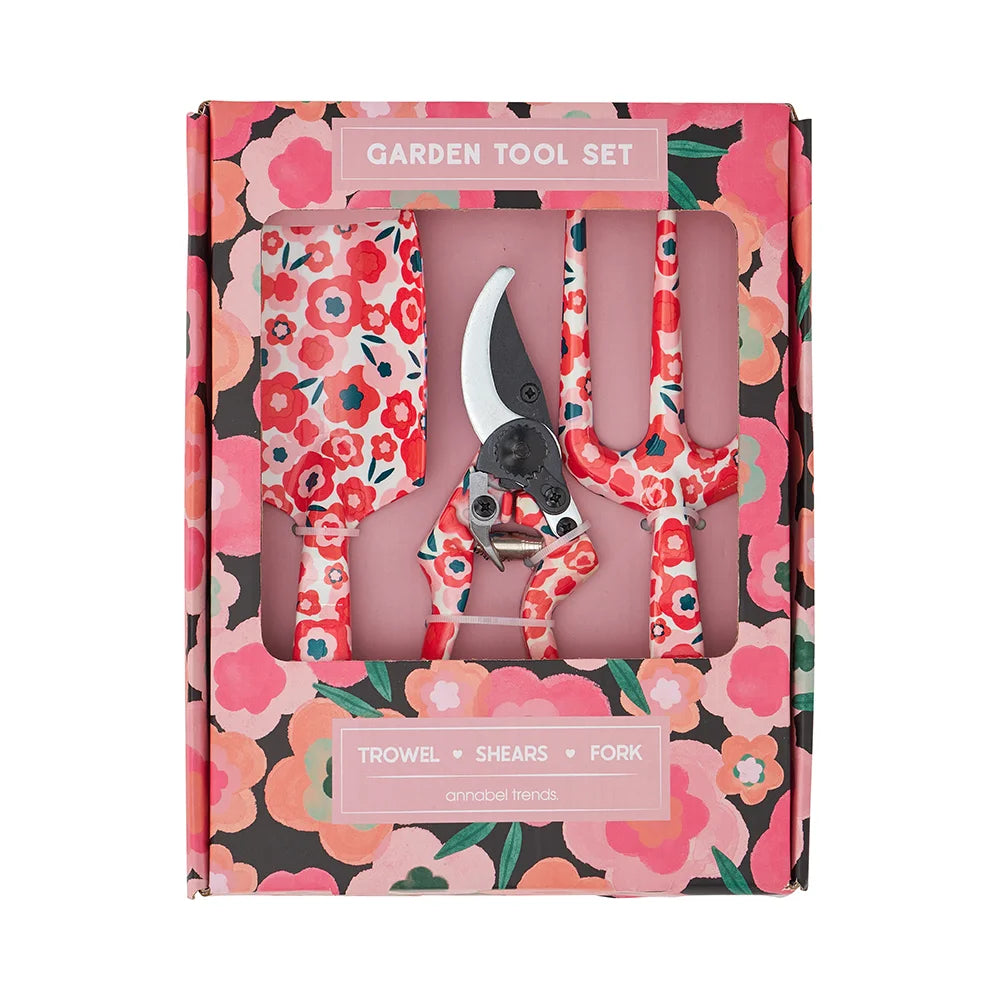 Garden Tool Set Midnight Blooms 3pce