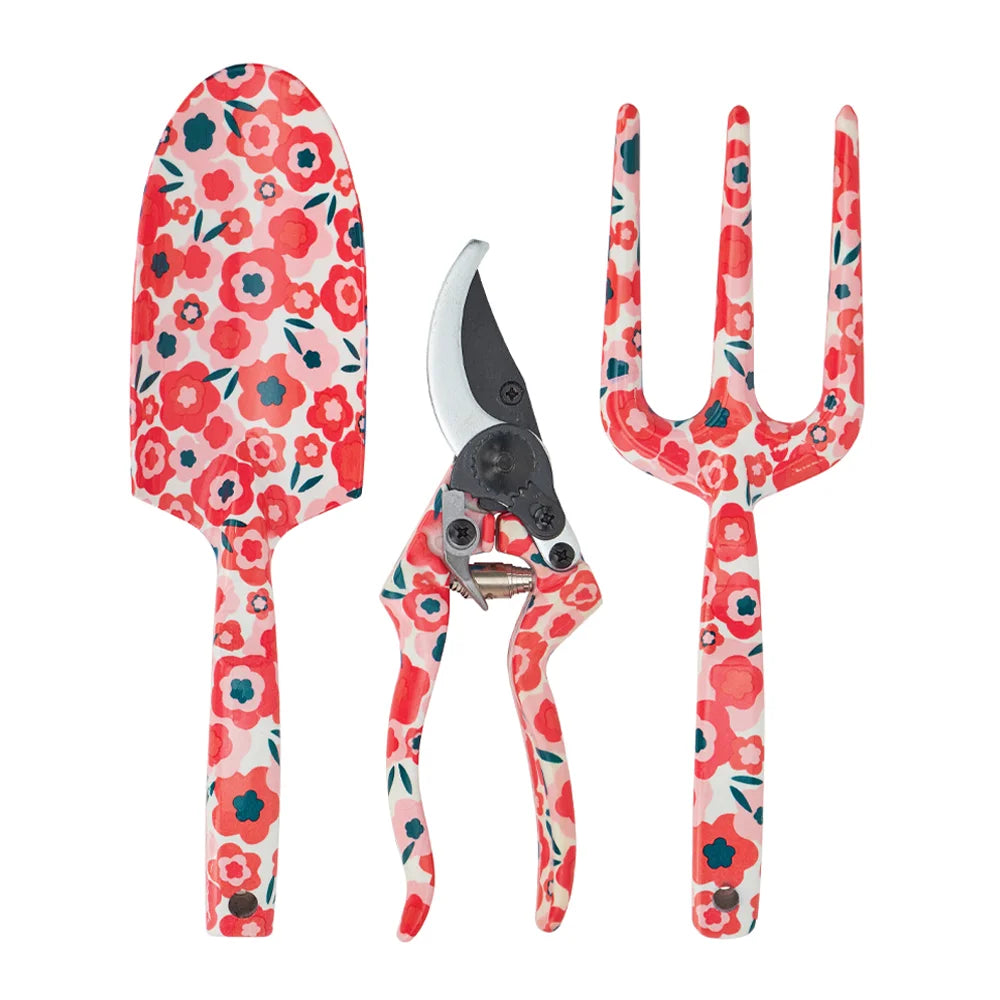 Garden Tool Set Midnight Blooms 3pce