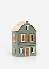 Load image into Gallery viewer, Alsace Tea Light House with Shutters Blue (YA0047)