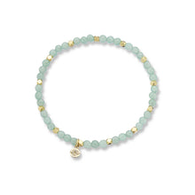 Load image into Gallery viewer, Aventurine Aura of Gold Gem Bracelet