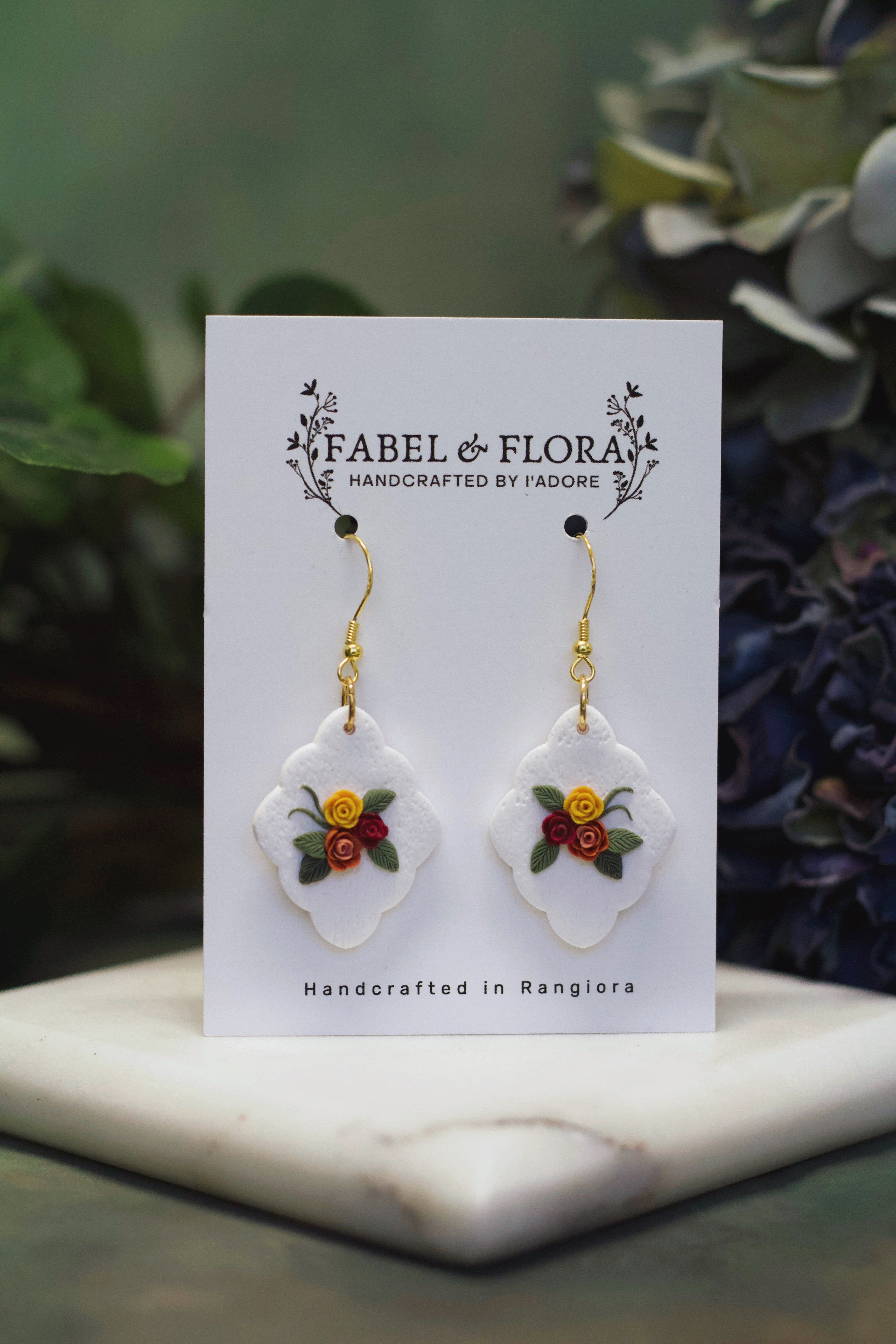 Autumnal Bloom Handcrafted Earrings