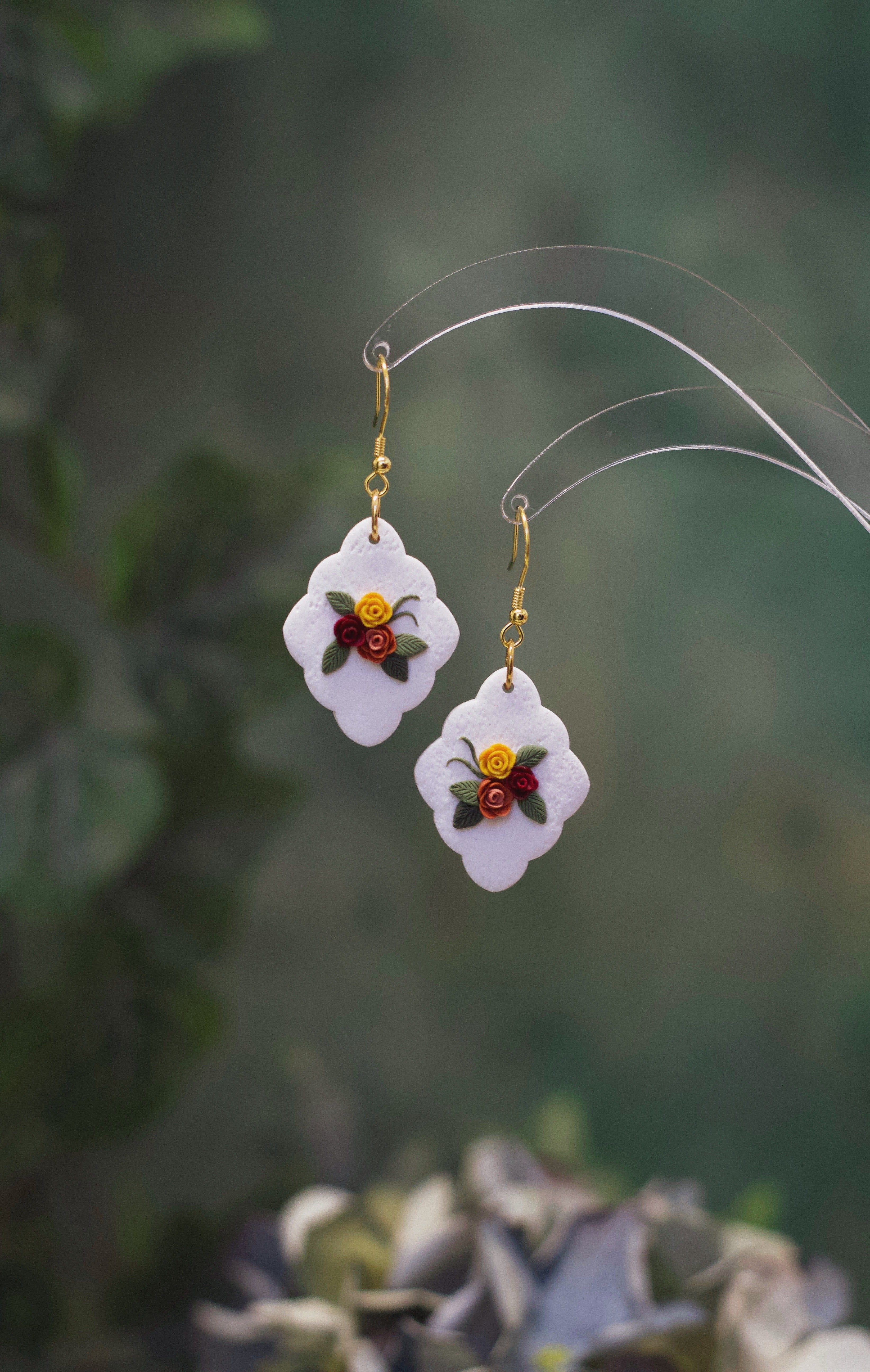 Autumnal Bloom Handcrafted Earrings