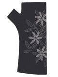 Regular Length  Black Clematis Gloves