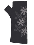 Regular Length  Black Clematis Gloves