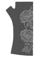 Regular Length Charcoal Vintage Rose Print