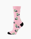 W Panda Pink Bamboo Sock
