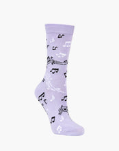 Load image into Gallery viewer, W Music Maestro Lilac Bamboo Sock