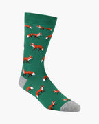 M Foxy Green Bamboo Sock 7-11