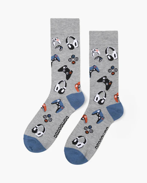 M Gamer Grey Bamboo Sock 7-11