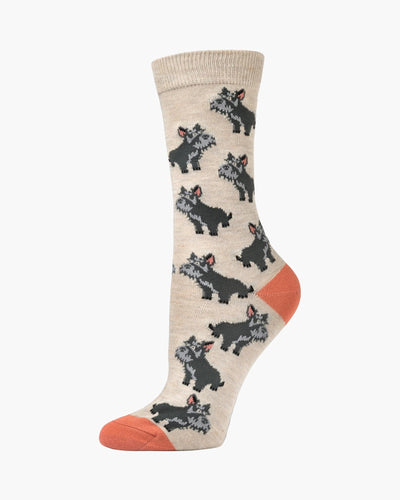 W Scottie Dogs Bamboo Socks