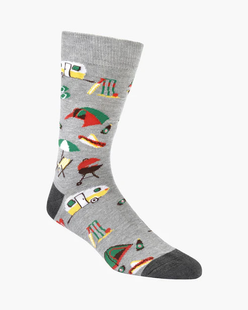 M Summer Camp Grey Bamboo Sock 7-11