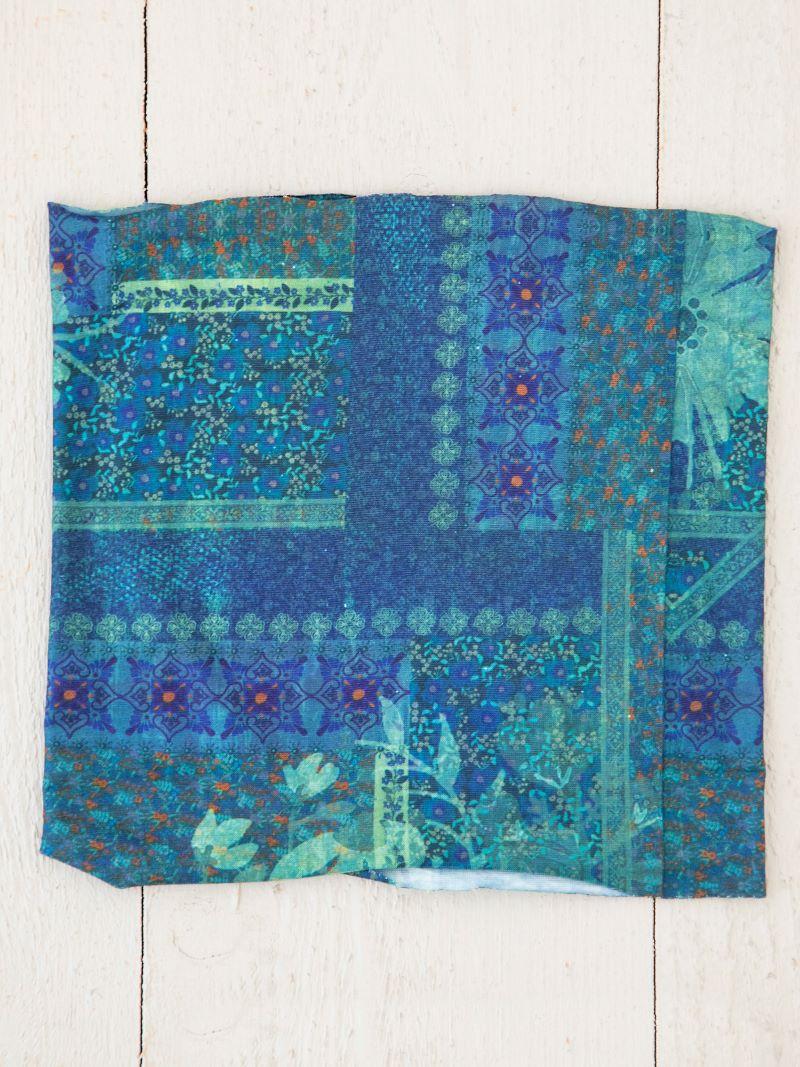 Half Boho Bandeau Indigo Patchwork