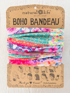 Boho Bandeau Pink Watercolour Patchwork