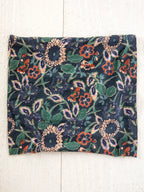 Half Boho Bandeau Navy Dahlias