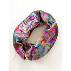 Velvet Boho Bandeau Black Print Folk