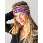 Velvet Boho Bandeau Pink/Red Floral