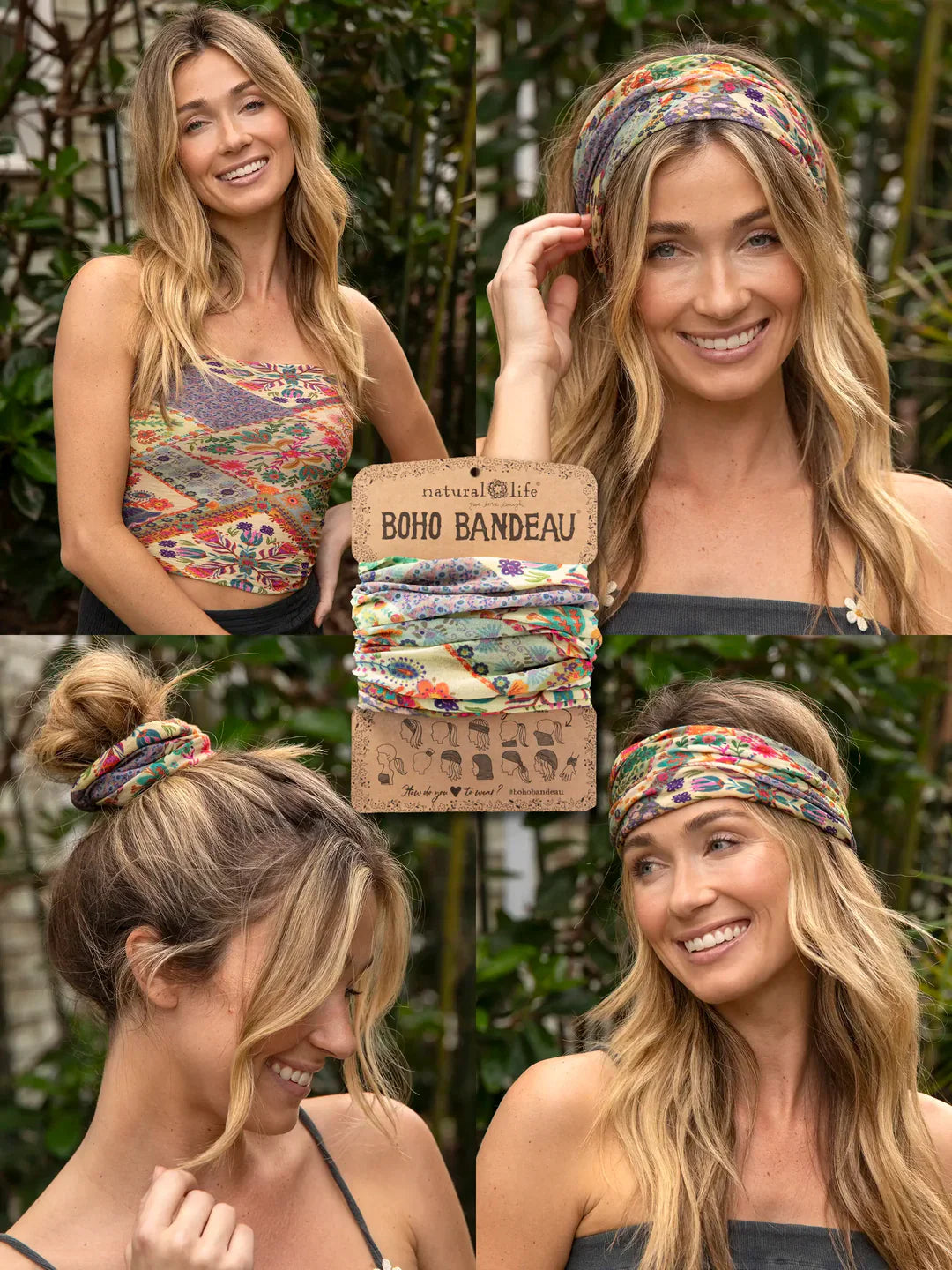 Boho Bandeau Mandala Folk Patchwork
