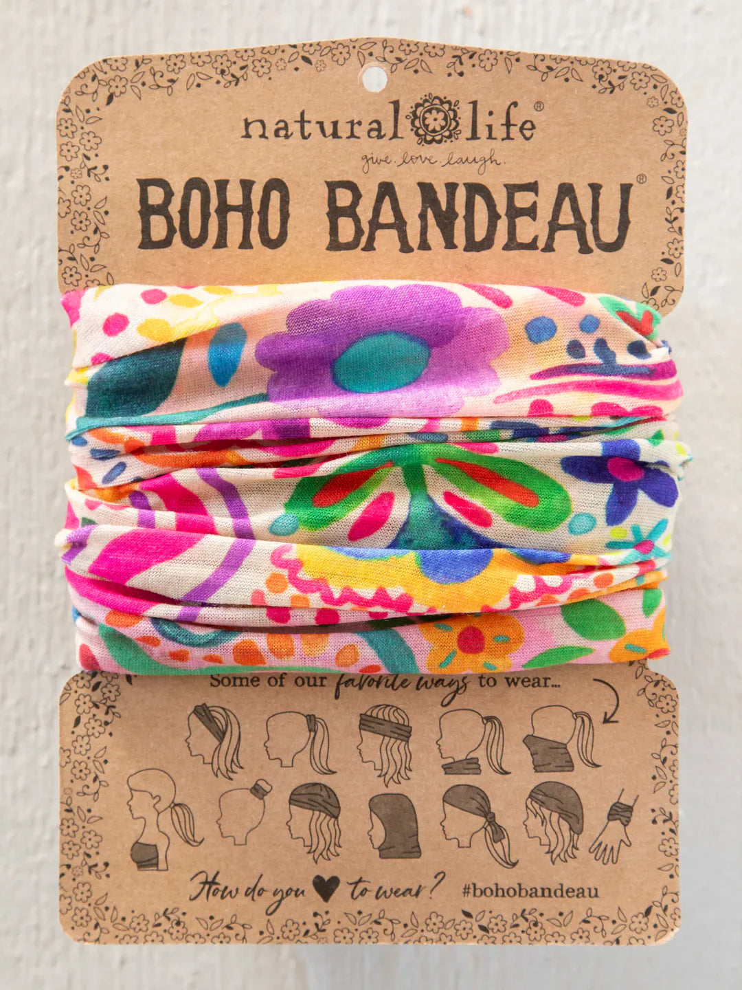 Boho Bandeau Rainbow Doodle
