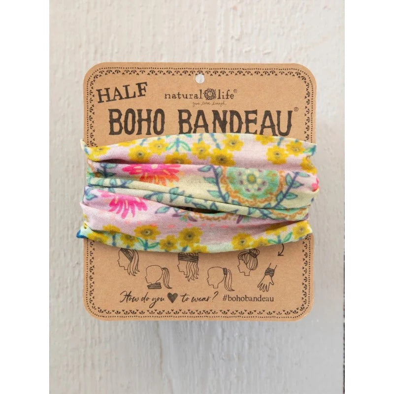 Half Boho Bandeau Mint Borders