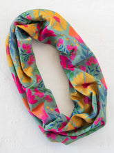 Load image into Gallery viewer, Half Boho Bandeau Tossed Blue Floral