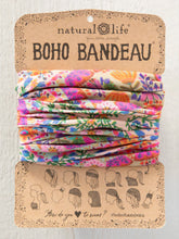 Load image into Gallery viewer, Boho Bandeau Pink Floral Diamond