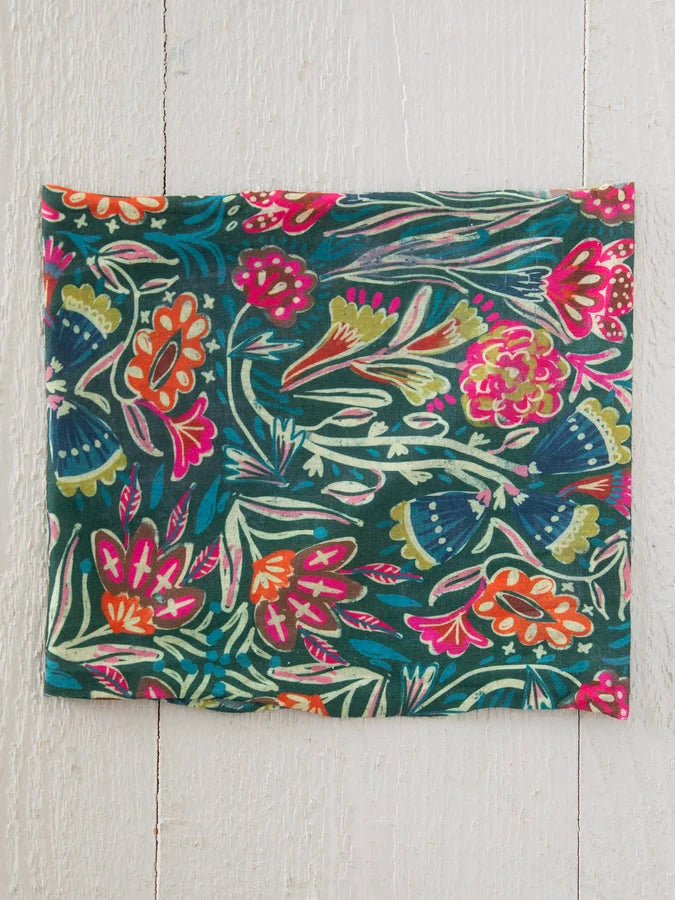 Half Boho Bandeau Green Floral