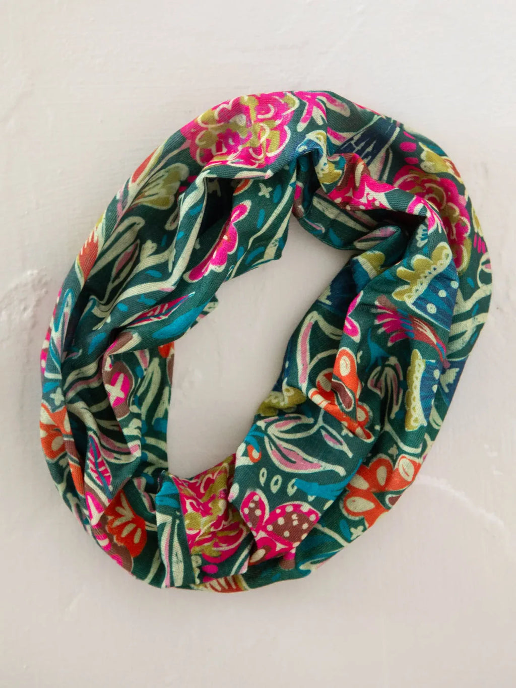 Half Boho Bandeau Green Floral