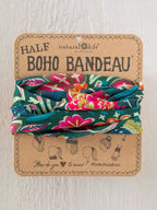 Half Boho Bandeau Green Floral