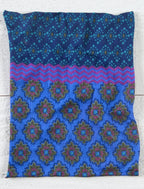 Half Boho Bandeau Purple & Blue Stripe