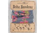 Charcoal Blooms Boho Bandeau