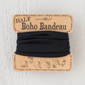 Boho Half Bandeau Solid Black