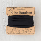 Boho Half Bandeau Solid Black