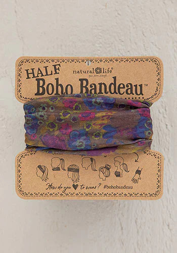 Half Bandeau Grey Dusty Floral