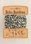 Boho Bandeau Black Cream Floral