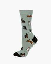 Load image into Gallery viewer, W Hares Light Khaki Hares Bamboo Sock