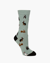 Load image into Gallery viewer, W Hares Light Khaki Hares Bamboo Sock