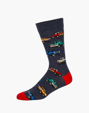 Load image into Gallery viewer, M Pick Up Trucks Bamboo Sock Denim