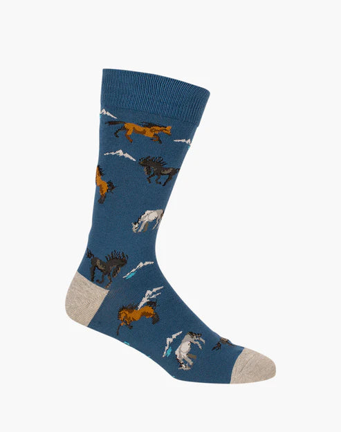 M Snowy River Denim Bamboo Sock