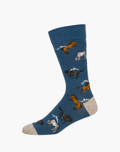 Load image into Gallery viewer, M Snowy River Denim Bamboo Sock