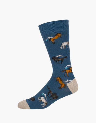 M Snowy River Denim Bamboo Sock