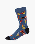 M Fire Fighter Blue Bamboo Sock