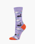 Swan Lilac Sock