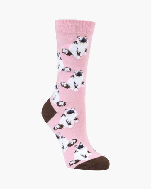 Fluffy Ragdoll Bamboo Sock