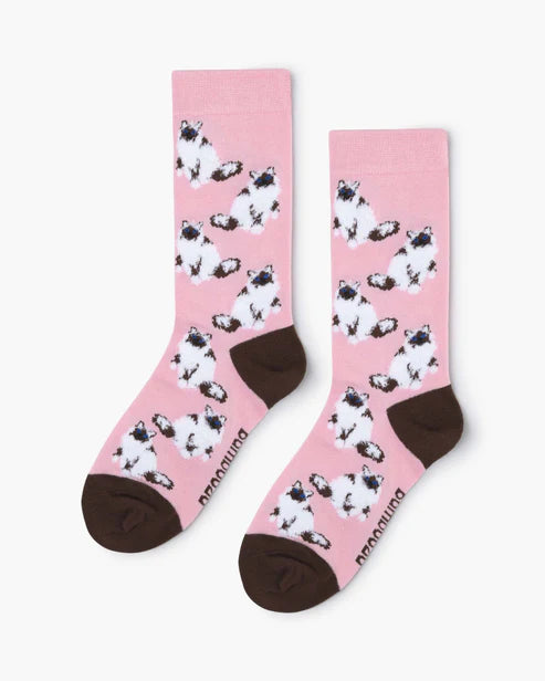 Fluffy Ragdoll Bamboo Sock