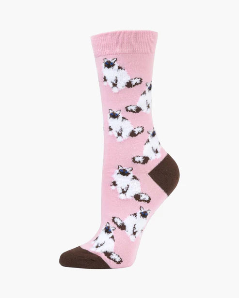 Fluffy Ragdoll Bamboo Sock